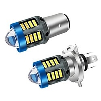 2000lm dc 12v moto phare led haut/bas faisceau ampoules scooter accessoires 1pc h4 h6 ba20d miniinthebox