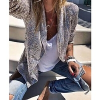 2021 printemps européen et américain aliexpress amazon nouveau tempérament à manches longues pailleté petite veste de costume miniinthebox