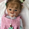 22 pouces reborn bébé poupée corps entier silicone étanche bambin fille poupée princesse betty réaliste sof touch 3d peau plusieurs couches peinture miniinthebox