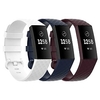 3 pièces Bracelet de montre connectée pour Fitbit Charge 3 / Charge 3 SE / Charge 4 Silicone Montre intelligente Sangle Doux Respirable Bracelet Sport Bande Elastique Remplacement Bracelet miniinthebox