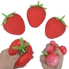 3 pièces rebond lent décompression enfants antistress fruits fraise jouet pincée évent balle spotify premium antistress pour adultes miniinthebox