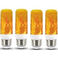 4 pcs 1 pcs Nouvelle LED Effet De Flamme Dynamique Feu Ampoule E27 LED Ampoule De Ma s Creative Scintillement Émulation 5 W LED Lampe Lumière miniinthebox