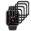 4 pcs v-eight film de protection compatible avec Apple Watch série 3/2/1 38 mm anti-rayures sans bulles application facile film de protection souple couverture complète miniinthebox