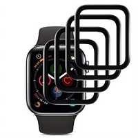 4 pcs v-eight film de protection compatible avec Apple Watch série 3/2/1 38 mm anti-rayures sans bulles application facile film de protection souple couverture complète miniinthebox