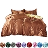 4 pièces literie de mariage ensemble de housse de couette en satin doux soyeux refroidissement alternative réversible ensemble de housse de couette bicolore literie housse de couette1 housse de miniinthebox