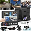 4 pouces full hd 1080p 3 lentille voiture dvr dash cam écran tactile 170 degrés vision nocturne auto enregistreur vidéo enregistreur de conduite de voiture miniinthebox