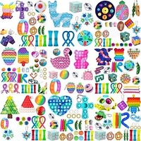 40 pcs top fidget jouets pack anti-stress jouet ensemble marbre soulagement cadeau pour adultes fille noël sensoriel soulagement anti-stress fidget jouets miniinthebox