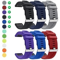 6 pièces Bracelet de montre connectée pour Garmin Approche S60 Garmin Quatix 5 Forerunner 945 Forerunner 935 Garmin Fenix 6 Silicone Montre intelligente Sangle Doux Respirable Bracelet Sport miniinthebox