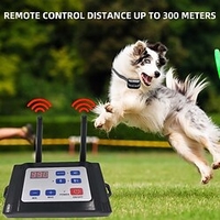 990 yards 2 en 1 chien de compagnie clôture électrique sans fil collier de dressage mise à niveau étanche système de confinement rechargeable clôture pour animaux de compagnie anti emballement miniinthebox