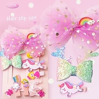 Accessoires Cheveux Bébé Fille 10 pièces Actif Doux du"idien Animal à imprimé arc-en-ciel Coloré miniinthebox