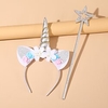 Accessoires Cheveux Enfants Bébé Fille 2 Pièces Actif Doux Anniversaire Festival Bande dessinée Licorne Style floral Polyester Argent Taille unique pour bébé miniinthebox