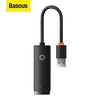 adaptateur ethernet série baseus lite usb-a vers port lan rj45 (1000mbps) blanc miniinthebox