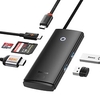 Adaptateur multiport hub USB C baseus 6 en 1 hub USB pour ordinateur portable avec 4k HDMI 100W pd 2 USB 3.0 fentes pour cartes SD/TF station d