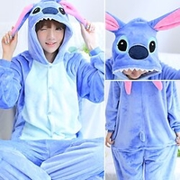Adulte Costume de Cosplay Costume de fête Costume Dessin-Animé Monstre bleu Animal Combinaison de Pyjamas Microfibre de polyester Cosplay Pour Femme Hommes Homme Halloween Pyjamas Animale Dessin animé miniinthebox