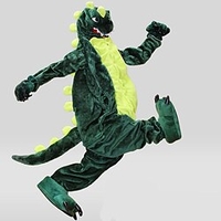 Adulte Pyjama Kigurumi Tenues de nuit Camouflage Dinosaure Animal Mosa que Combinaison de Pyjamas Polaire Cosplay Pour Homme et Femme Noël Pyjamas Animale Dessin animé Fête / Célébration Les costumes miniinthebox