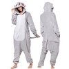 Adulte Pyjamas Kigurumi Eléphant Combinaison de Pyjamas Flanelle Toison Gris Cosplay Pour Homme et Femme Pyjamas Animale Dessin animé Fête / Célébration Les costumes miniinthebox