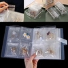 Albums de stockage de bijoux transparents cadeaux avec sac à fermeture éclair collier refermable anneaux sacs couverture d