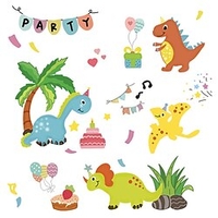 animaux/stickers muraux de dessin animé salon/chambre d