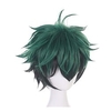 Anime mha bnha izuku midoriya deku cosplay perruque pour femmes hommes kid halloween costume cosplay (vert - noir) miniinthebox