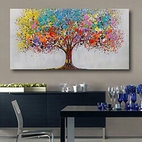 arbre coloré peinture à l