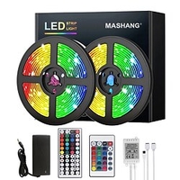 Bandes LED Lumières RGB 5m 10m 15m 20m LED Lumières Décoration de Mariage Changement de Couleur Flexible SMD 2835 avec Télécommande IR et Adaptateur pour la Maison Chambre à Coucher Cuisine TV DC12v miniinthebox