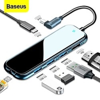 baseus 6 en 1 hub usb type c vers station d