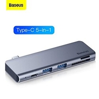 BASEUS Haut débit UCN3266 USB 3.0 de USB C à DP 3.0 USB3.02 SD/TF Concentrateur USB 5 Les ports Pour Windows,  PC,  ordinateur portable miniinthebox