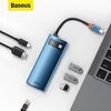 baseus metal gleam series 8-en-1 multifonctionnel type-c hub station d