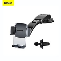 Baseus support de téléphone de voiture clip-on vent support de téléphone ventouse base voiture portable support de téléphone ensemble miniinthebox