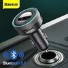 baseus transmetteur fm modulateur voiture bluetooth 5.0 adaptateur auxiliaire mains libres 3.4a double usb chargeur de voiture lecteur mp3 transmetteur radio miniinthebox
