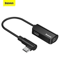 baseus type-c à c jack 3.5mm l45 noir miniinthebox