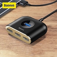 baseus usb hub 4 en 1 usb 3.0 hub type c hub à usb 3.0 pour macbook pro air usb 2.0 hub led usb splitter pour huawei notebook hub miniinthebox