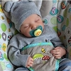 Bébé poupée reborn de 17, 5 poucesamp; jouet pour tout-petit bébé garçon reborn bébé poupée saskia nouveau-né réaliste fait à la main simulation tête de disquette tissu silicone vinyle avec vêtements miniinthebox