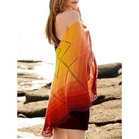 Boléro Maille Femme A côtes Tricoter Franges Troué Bloc de couleur Ouvrir le devant basique Boleros du"idien Vacances Sans Manches Printemps Eté Jaune Taille unique miniinthebox