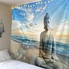Bouddha statue tapisserie twin hippie Tenture murale couvre-lit jet housse bohème tapis de plage nappes maison art décor couverture miniinthebox