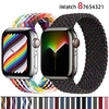 Bracelet Compatible avec Apple iWatch 38/40/41mm 42/44/45/49mm Ultra Series 8 7 6 5 4 3 2 1 SE Bracelet Sport pour iWatch Montre intelligente Sangle Bracelet Silicone Élastique Respirable Tressé miniinthebox