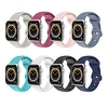 Bracelet de montre connectée pour Apple iWatch Series 7 / SE / 6/5/4/3/2/1 38/40/41mm 42/44/45mm Silicone Montre intelligente Sangle Doux Respirable Bracelet Sport Boucle Moderne Remplacement miniinthebox