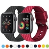 Bracelet de montre connectée pour Apple iWatch Series 7 / SE / 6/5/4/3/2/1 38/40/41mm 42/44/45mm Silicone Montre intelligente Sangle Doux Respirable Fermoir Classique Bracelet Sport Remplacement miniinthebox