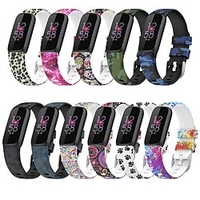 Bracelet de montre connectée pour Fitbit Luxe Silicone Montre intelligente Sangle Doux Élastique Respirable Bracelet Sport Bracelet imprimé Remplacement Bracelet miniinthebox