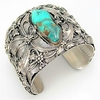 bracelet large ouvert de style indien bijoux rétro bracelet papillon bleu turquoise en argent tha landais miniinthebox