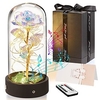 cadeaux de saint valentin pour elle la belle et la bête galaxie rose enchantée boîte à musique pour toujours fleur cadeaux pour femmes maman épouse petite amie grand-mère cadeaux d
