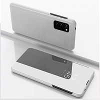 cas de téléphone pour samsung galaxy a23 s22 ultra plus s21 s20 fe a72 a52 a42 a32 note 20 étui complet en cuir flip antichoc miroir flip couleur unie pu cuir acrylique miniinthebox