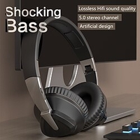 casque sans fil h3 portable pliable bluetooth casque subwoofer avec microphone type-c lecteur mp3 casque miniinthebox