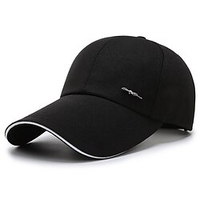 Casquette de Baseball"idien Extérieur Chapeau Homme Couleur unie Lettre Noir Rouge Coupe Vent Respirable Résistant aux ultraviolets / L