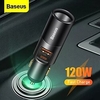 chargeur de voiture usb baseus 120w 4.0 3.0 pd charge rapide chargeur allume-cigare de voiture miniinthebox