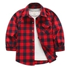 Chemise Enfants Garçon Plaid Ecole manche longue Actif 3-13 ans Hiver Rouge miniinthebox