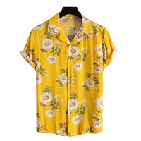 Chemise Homme 3D effet Floral Col rabattu Imprimer Décontractée du"idien Des sports Standard Autre Polyester Décontractée Exagéré miniinthebox