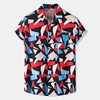 Chemise Homme 3D effet Imprimés Photos Normal Col Classique 1 pc Imprimer Manches Courtes Casual du"idien Sortie Standard Polyester Casual Mode Hawa en / Eté / Eté / Plage miniinthebox