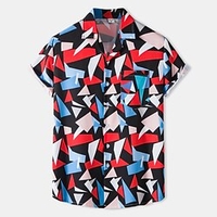 Chemise Homme 3D effet Imprimés Photos Normal Col Classique 1 pc Imprimer Manches Courtes Casual du"idien Sortie Standard Polyester Casual Mode Hawa en / Eté / Eté / Plage miniinthebox