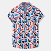 Chemise Homme 3D effet Imprimés Photos Normal Col Classique 1 pc Imprimer Manches Courtes Décontractée du"idien Sortie Standard Polyester Décontractée Mode Hawa en / Eté / Eté / Plage miniinthebox